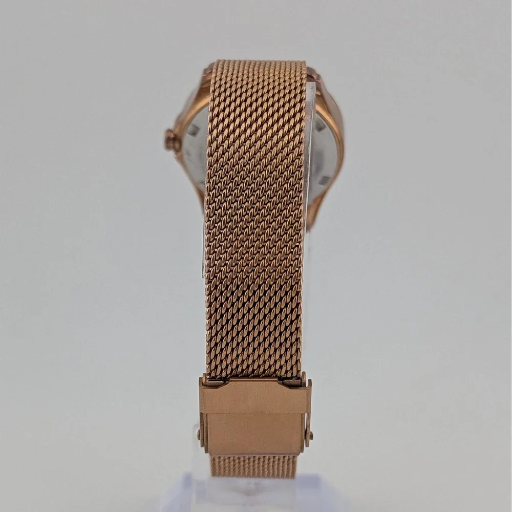 Citizen Eco-Drive Silhouette E011-S094488 Rose Gold Swarovski Crystal Watch 30mm